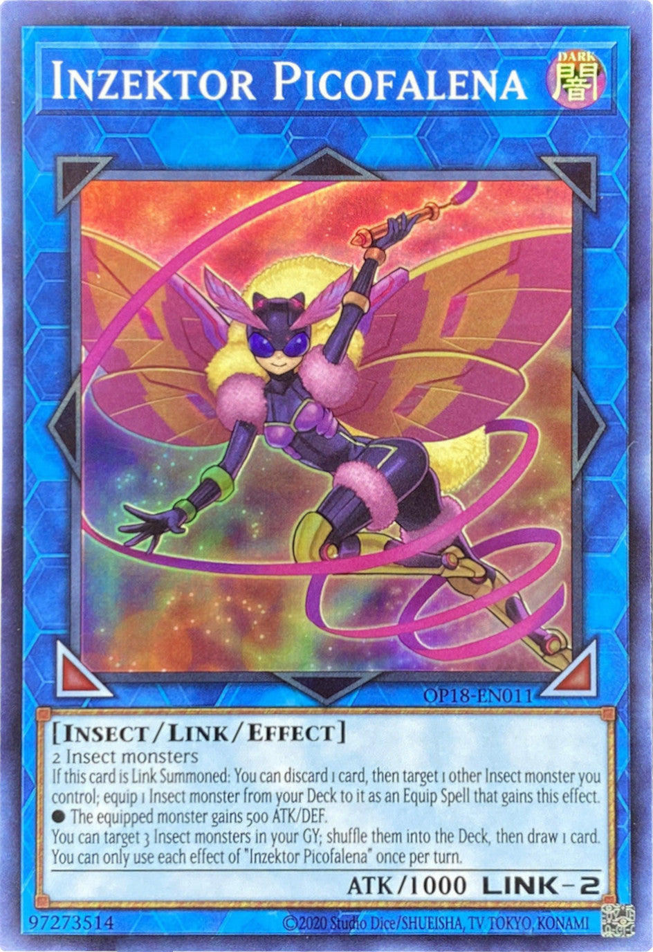 Inzektor Picofalena [OP18-EN011] Super Rare | Amazing Games TCG