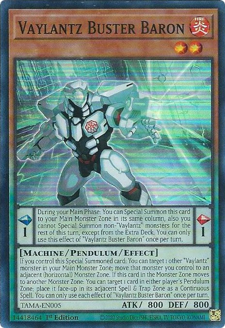 Vaylantz Buster Baron [TAMA-EN005] Super Rare | Amazing Games TCG