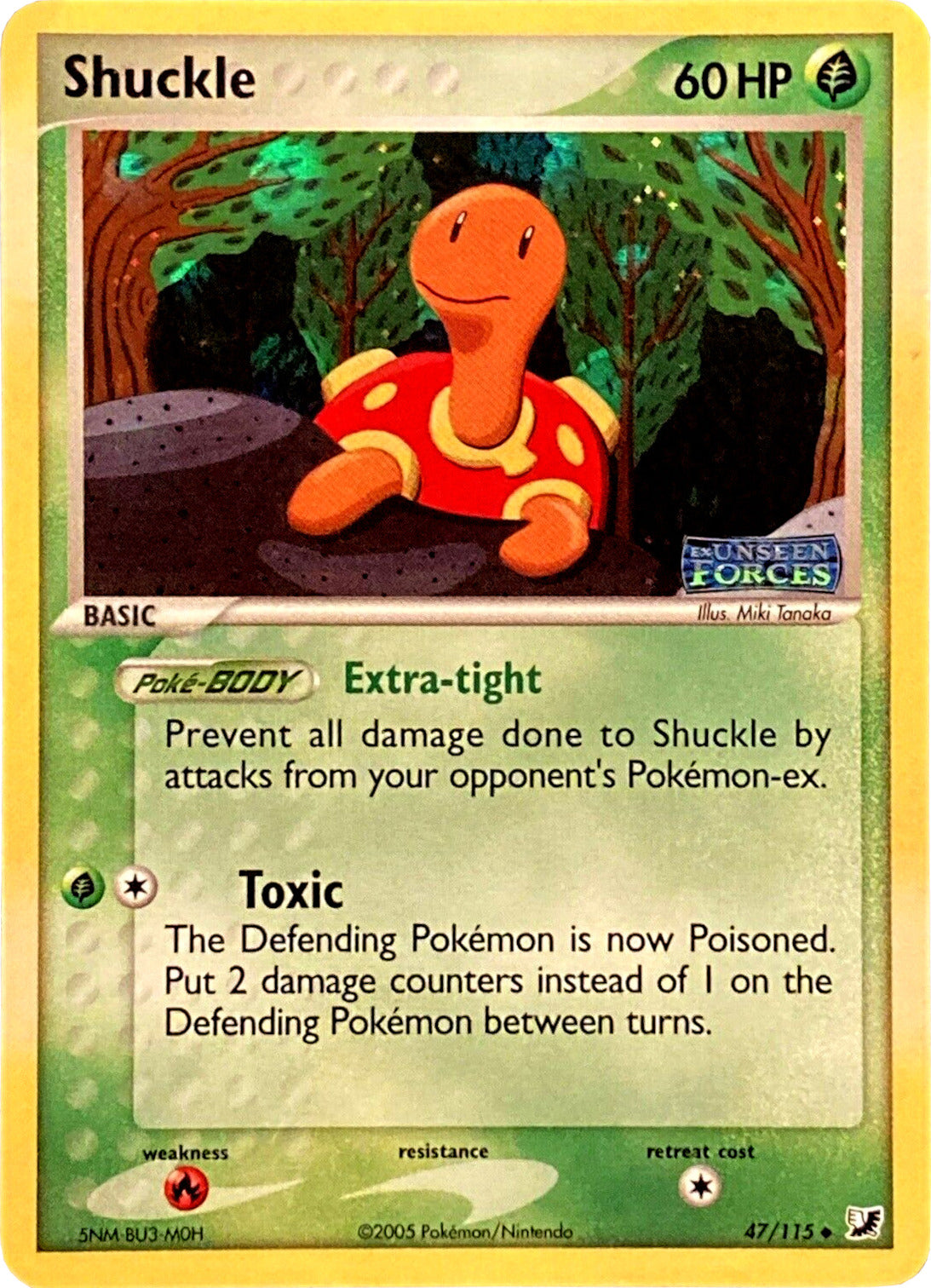Shuckle (47/115) (Stamped) [EX: Unseen Forces] | Amazing Games TCG