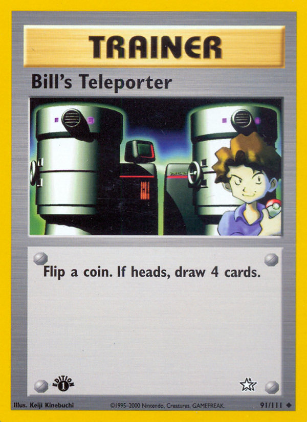 Bill's Teleporter (91/111) [Neo Genesis 1st Edition] | Amazing Games TCG