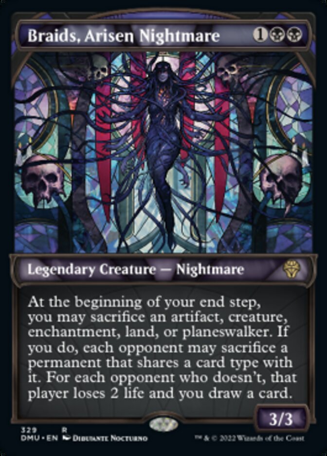 Braids, Arisen Nightmare (Showcase Textured) [Dominaria United] | Amazing Games TCG