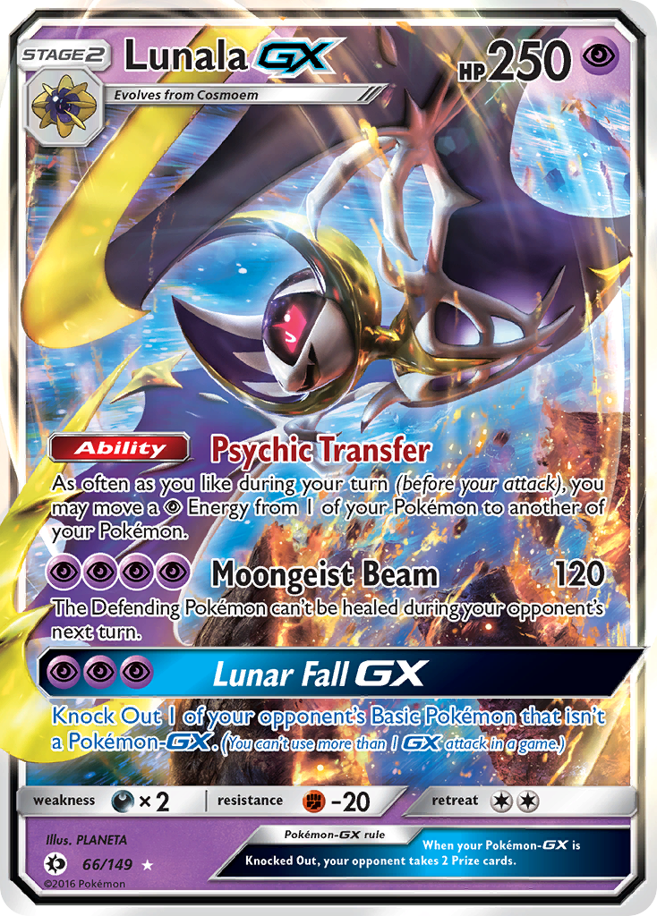 Lunala GX (66/149) [Sun & Moon: Base Set] | Amazing Games TCG