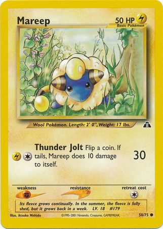 Mareep (58/75) [Neo Discovery Unlimited] | Amazing Games TCG