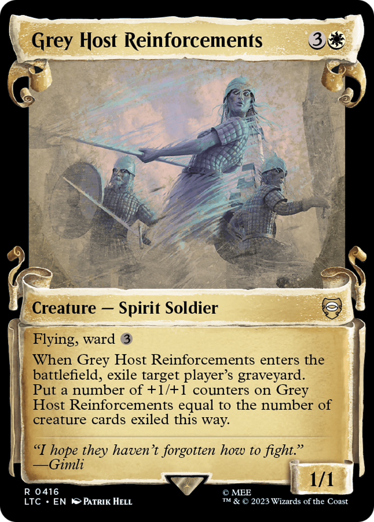 Grey Host Reinforcements [The Lord of the Rings: Tales of Middle-Earth Commander Showcase Scrolls] | Amazing Games TCG