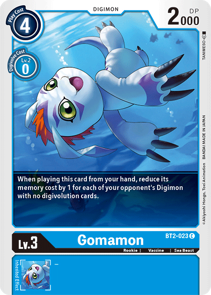 Gomamon [BT2-023] [Release Special Booster Ver.1.5] | Amazing Games TCG