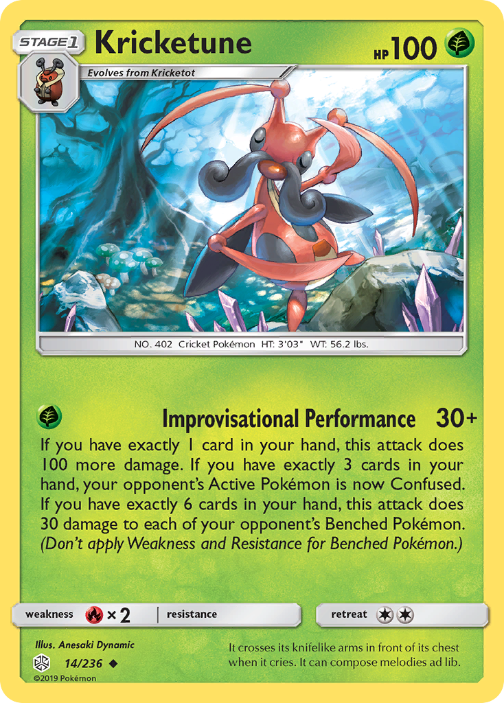 Kricketune (14/236) [Sun & Moon: Cosmic Eclipse] | Amazing Games TCG