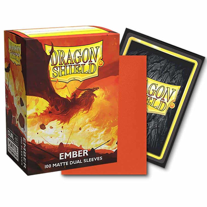 Dragon Shield Standard Dual Matte Ember - (100ct) | Amazing Games TCG