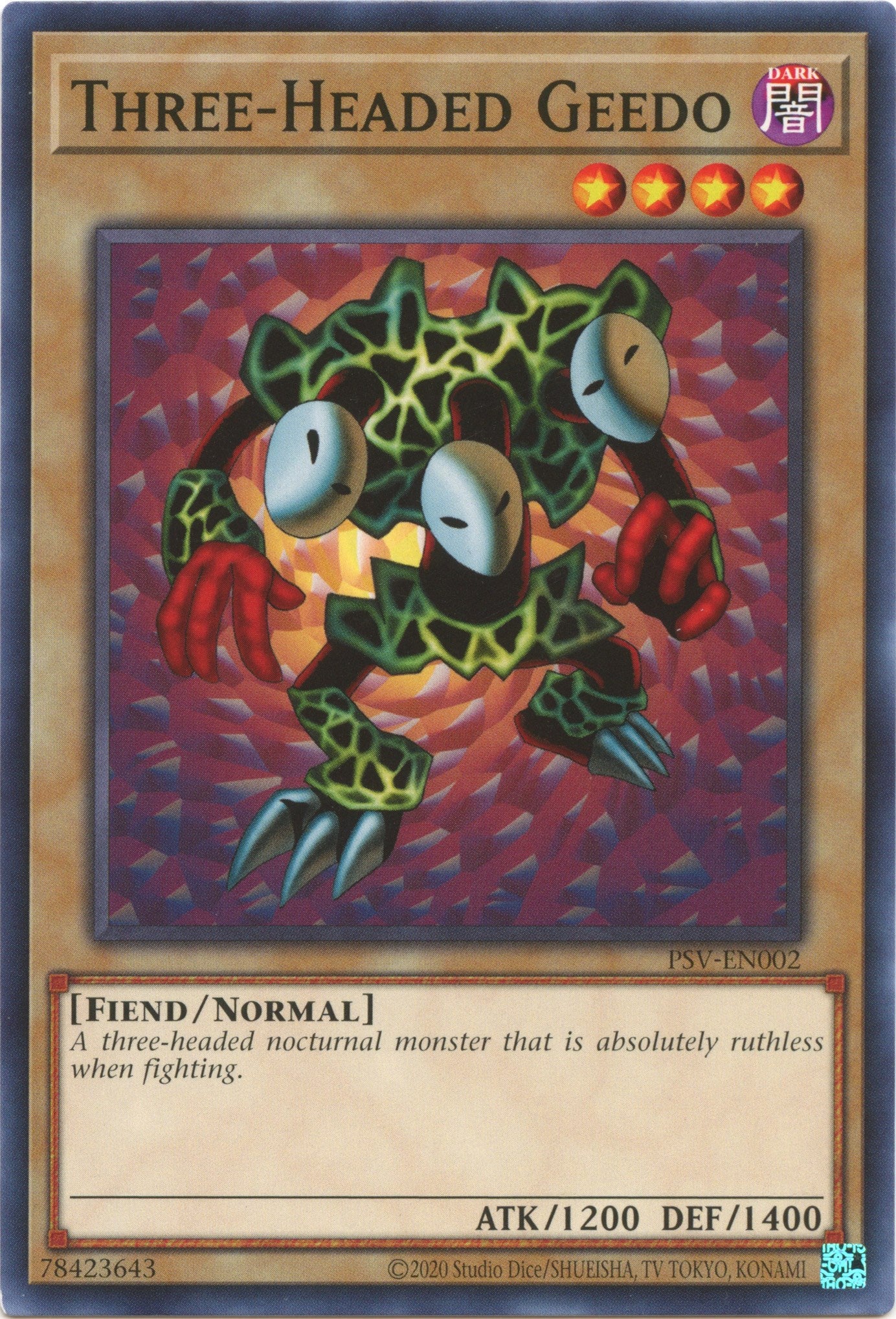 Three-Headed Geedo (25th Anniversary) [PSV-EN002] Common | Amazing Games TCG