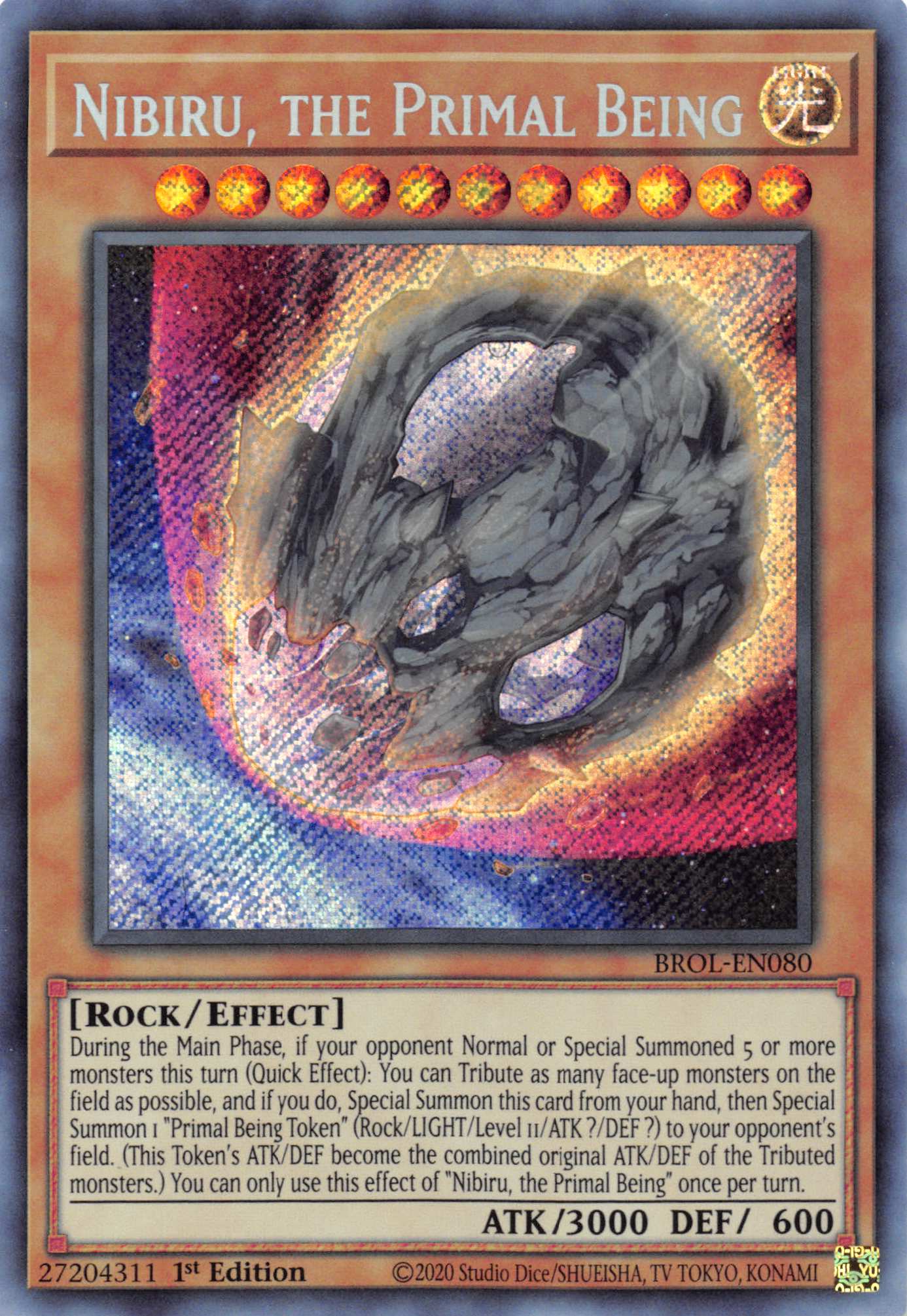 Nibiru, the Primal Being [BROL-EN080] Secret Rare | Amazing Games TCG