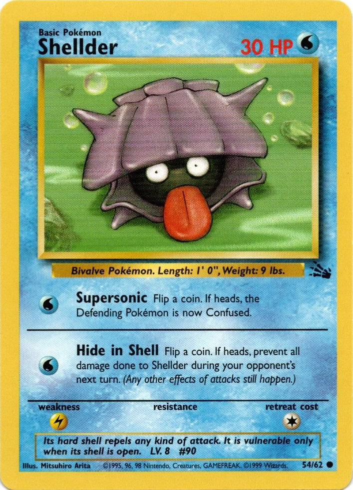 Shellder (54/62) [Fossil Unlimited] | Amazing Games TCG