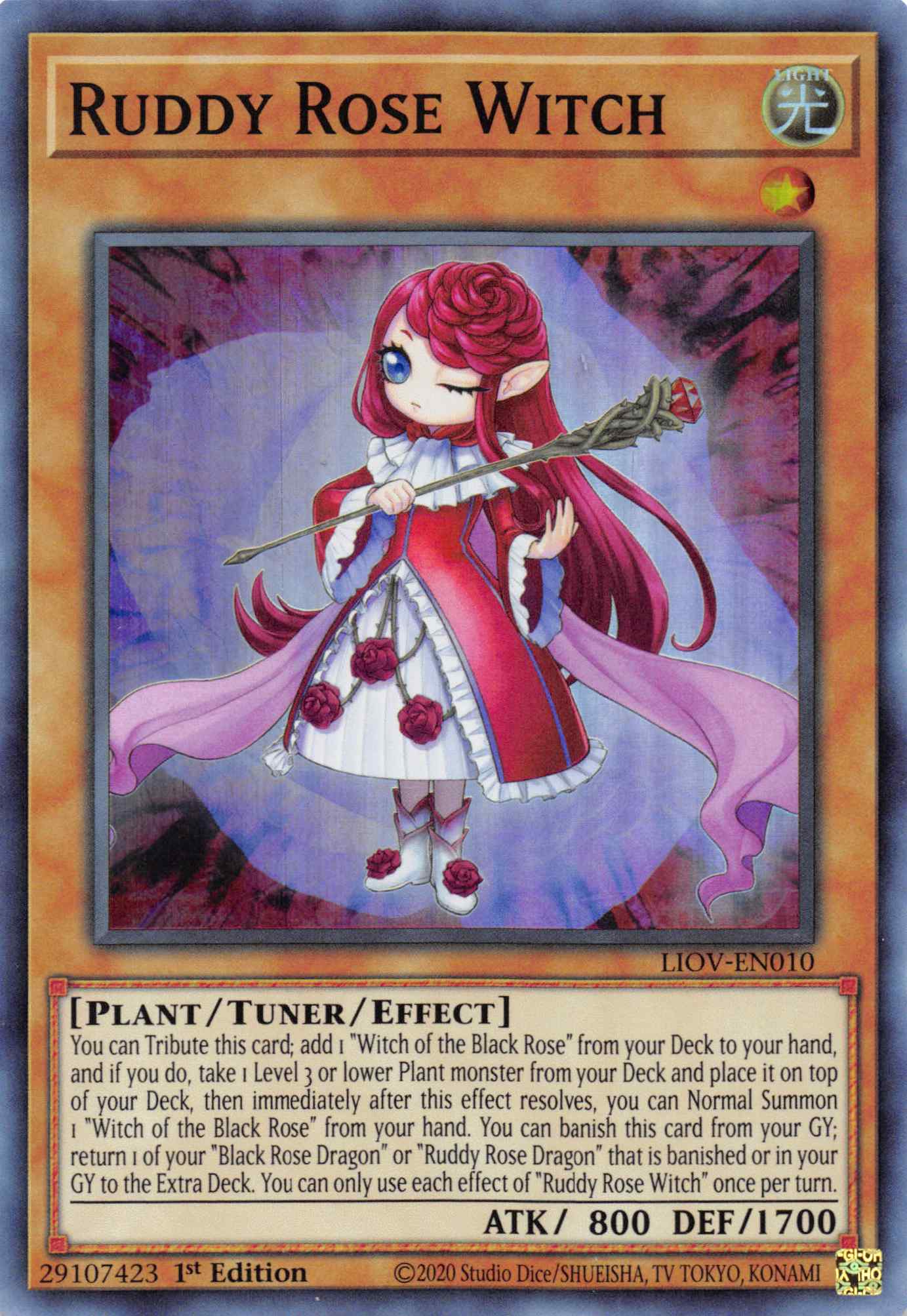 Ruddy Rose Witch [LIOV-EN010] Super Rare | Amazing Games TCG