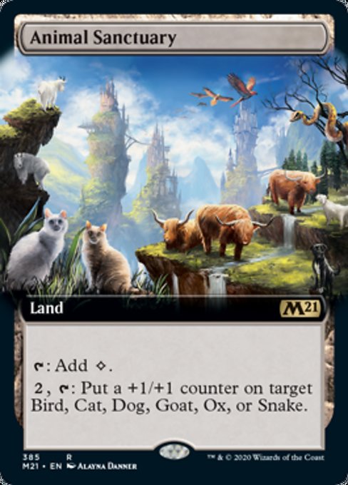 Animal Sanctuary (Extended Art) [Core Set 2021] | Amazing Games TCG