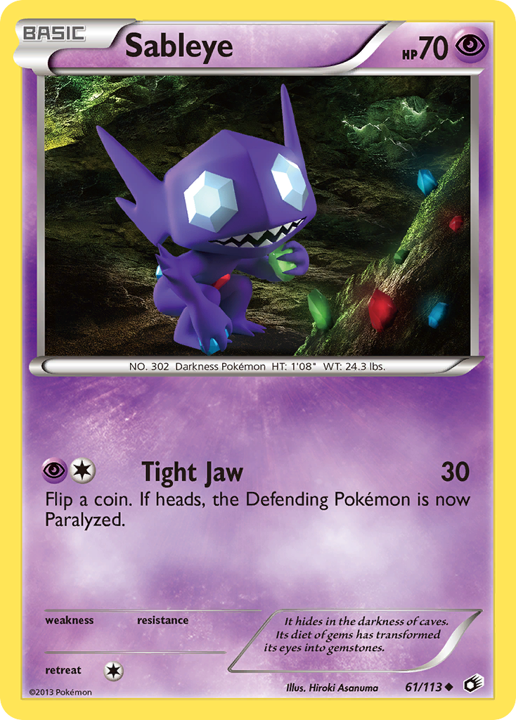 Sableye (61/113) [Black & White: Legendary Treasures] | Amazing Games TCG