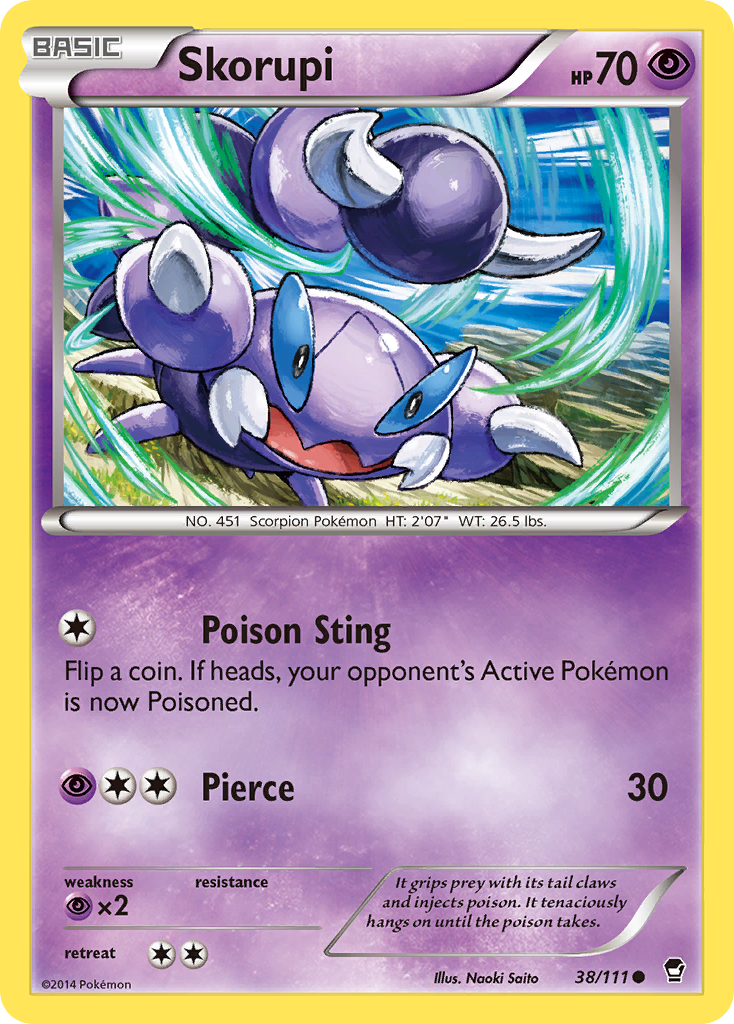 Skorupi (38/111) [XY: Furious Fists] | Amazing Games TCG