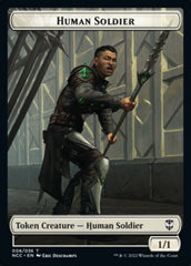 Eldrazi // Human Soldier Double-sided Token [Streets of New Capenna Commander Tokens] | Amazing Games TCG