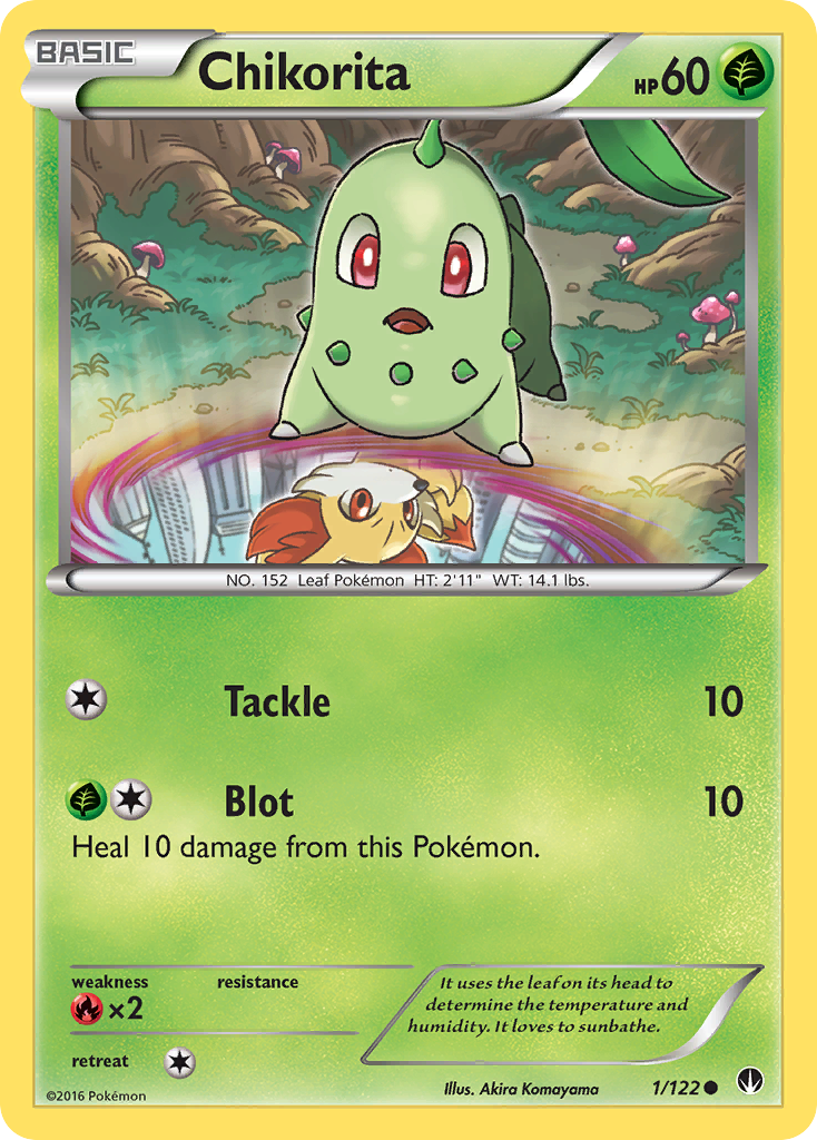 Chikorita (1/122) [XY: BREAKpoint] | Amazing Games TCG