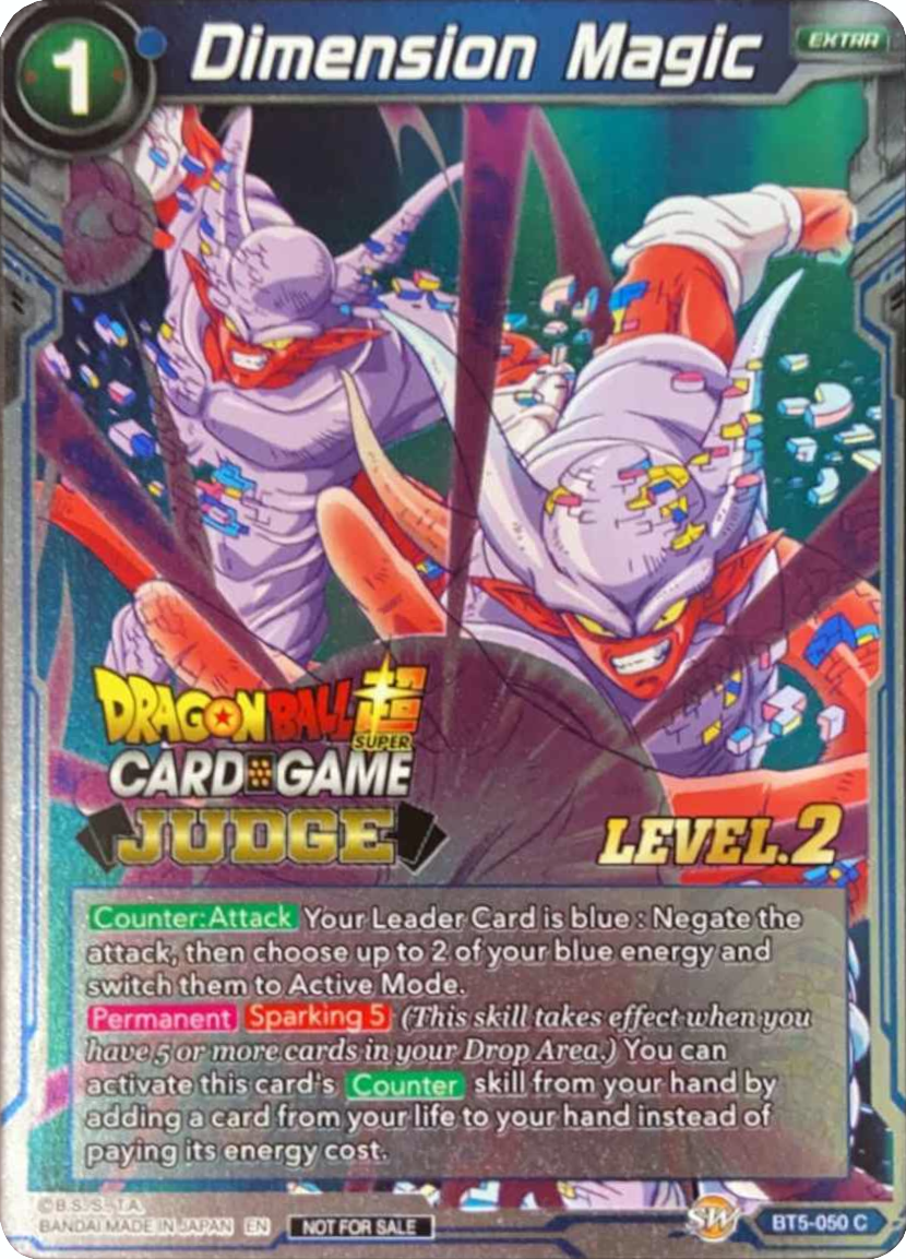 Dimension Magic (Level 2) (BT5-050) [Judge Promotion Cards] | Amazing Games TCG