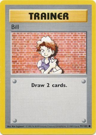 Bill (91/102) [Base Set Shadowless Unlimited] | Amazing Games TCG