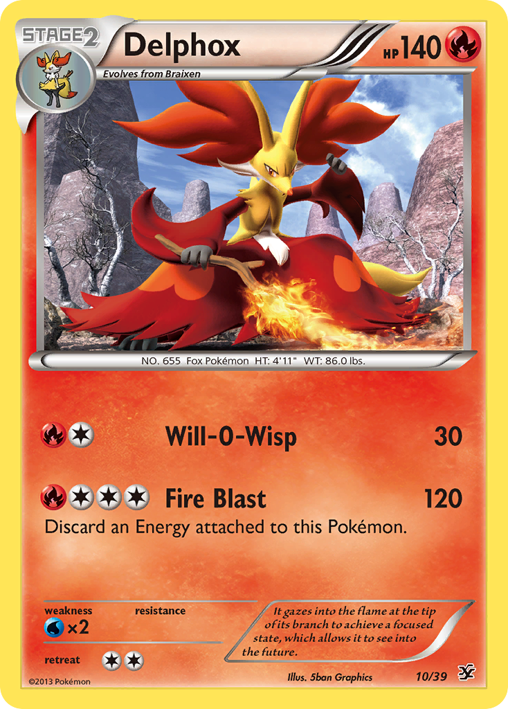 Delphox (10/39) [XY: Kalos Starter Set] | Amazing Games TCG