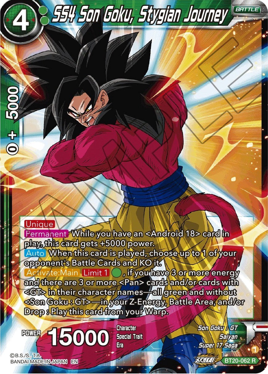 SS4 Son Goku, Stygian Journey (BT20-062) [Power Absorbed] | Amazing Games TCG