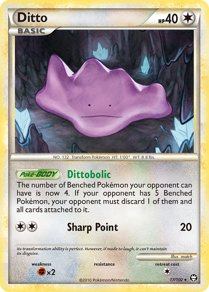 Ditto (17/102) [HeartGold & SoulSilver: Triumphant] | Amazing Games TCG