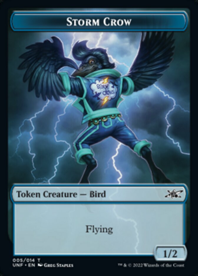 Storm Crow Token [Unfinity Tokens] | Amazing Games TCG