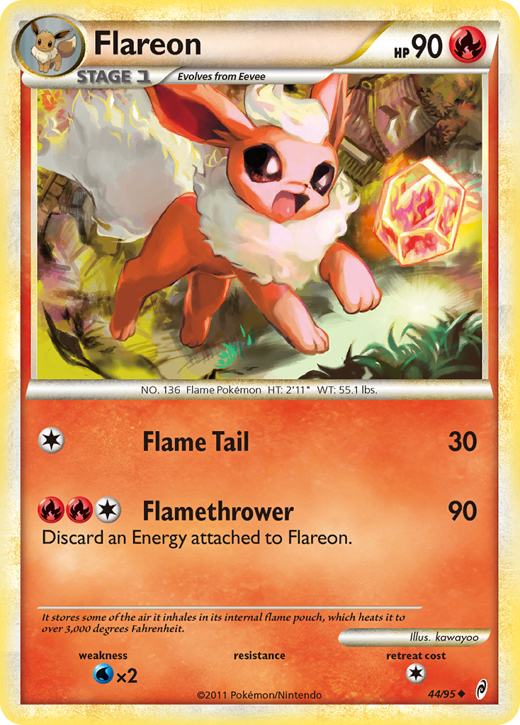 Flareon (44/95) [HeartGold & SoulSilver: Call of Legends] | Amazing Games TCG