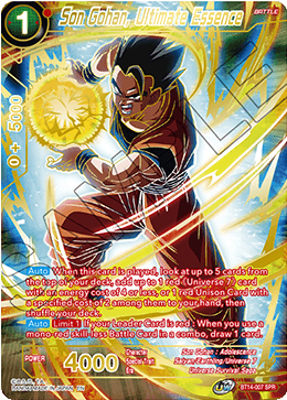 Son Gohan, Ultimate Essence (SPR) (BT14-007) [Cross Spirits] | Amazing Games TCG