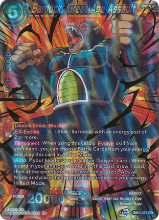 Bardock, Great Ape Assault (DB3-027) [Giant Force] | Amazing Games TCG