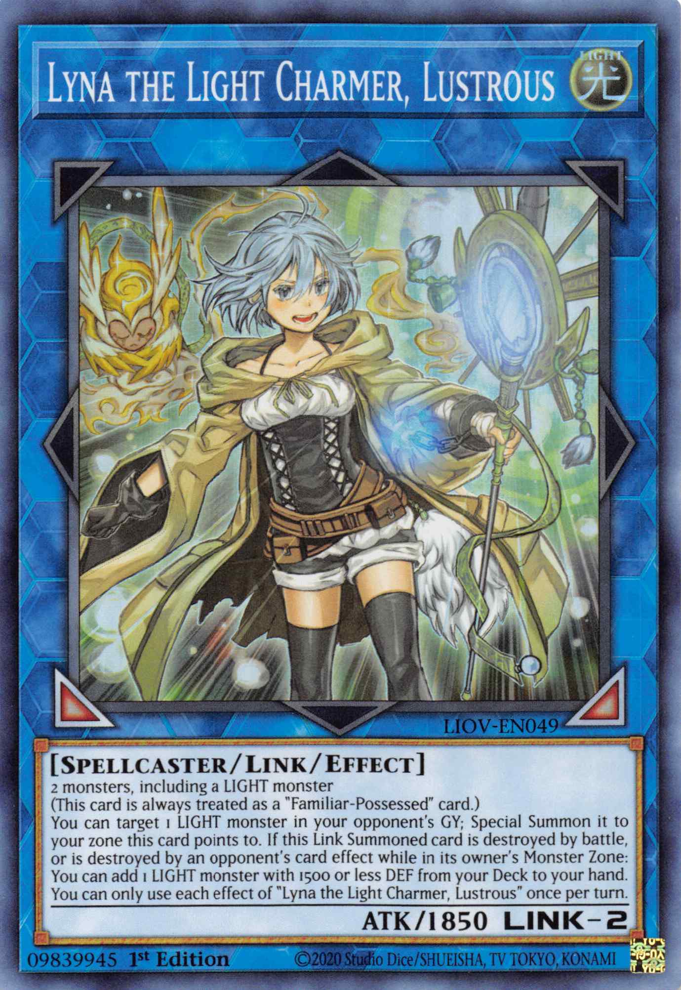 Lyna the Light Charmer, Lustrous [LIOV-EN049] Starlight Rare | Amazing Games TCG