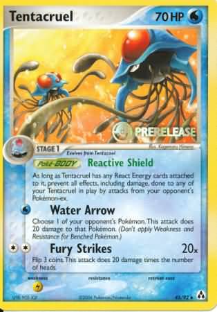 Tentacruel (45/92) (Prerelease Promo) [Nintendo: Black Star Promos] | Amazing Games TCG