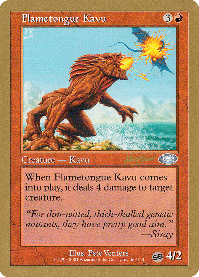 Flametongue Kavu (Sim Han How) (SB) [World Championship Decks 2002] | Amazing Games TCG