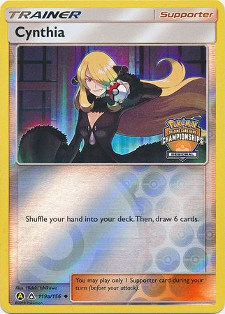 Cynthia (119a/156) (Regional Championship Promo) [Sun & Moon: Ultra Prism] | Amazing Games TCG