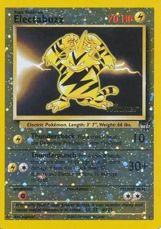 Electabuzz (1) (Winner) [Best of Promos] | Amazing Games TCG