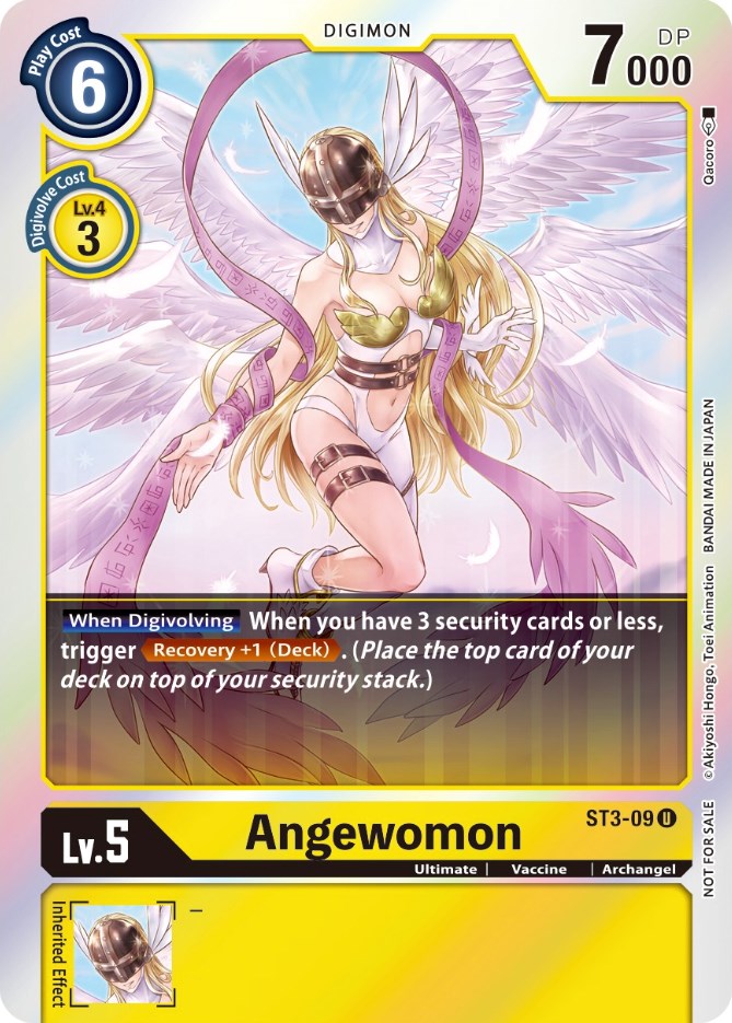 Angewomon [ST3-09] (Official Tournament Pack Vol. 6) [Starter Deck: Heaven's Yellow Promos] | Amazing Games TCG