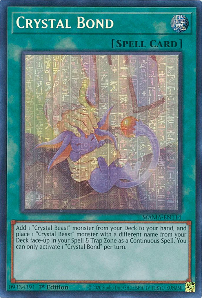 Crystal Bond [MAMA-EN114] Ultra Pharaoh's Rare | Amazing Games TCG