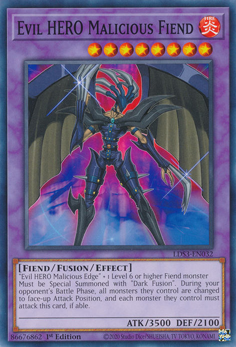 Evil HERO Malicious Fiend [LDS3-EN032] Common | Amazing Games TCG