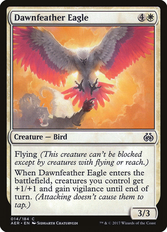 Dawnfeather Eagle (Intro Pack) [Aether Revolt Promos] | Amazing Games TCG