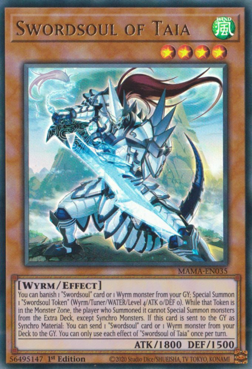 Swordsoul of Taia [MAMA-EN035] Ultra Rare | Amazing Games TCG