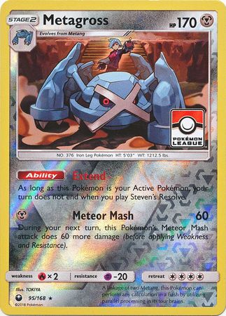 Metagross (95/168) (League Promo) [Sun & Moon: Celestial Storm] | Amazing Games TCG