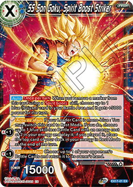 SS Son Goku, Spirit Boost Striker (EX17-01) [Saiyan Booster] | Amazing Games TCG