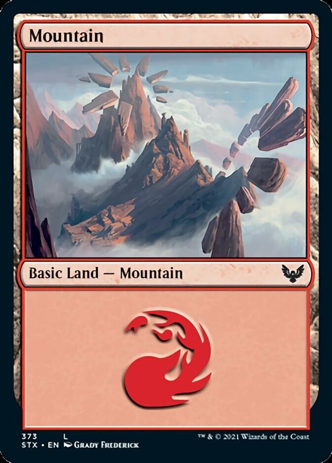 Mountain (#373) [Strixhaven: School of Mages] | Amazing Games TCG