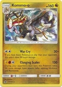 Kommo-o (77/111) (Cracked Ice Holo) (Theme Deck Exclusive) [Sun & Moon: Crimson Invasion] | Amazing Games TCG