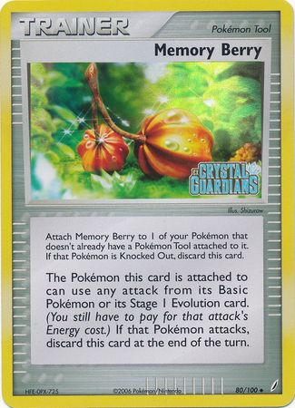 Memory Berry (80/100) (Stamped) [EX: Crystal Guardians] | Amazing Games TCG