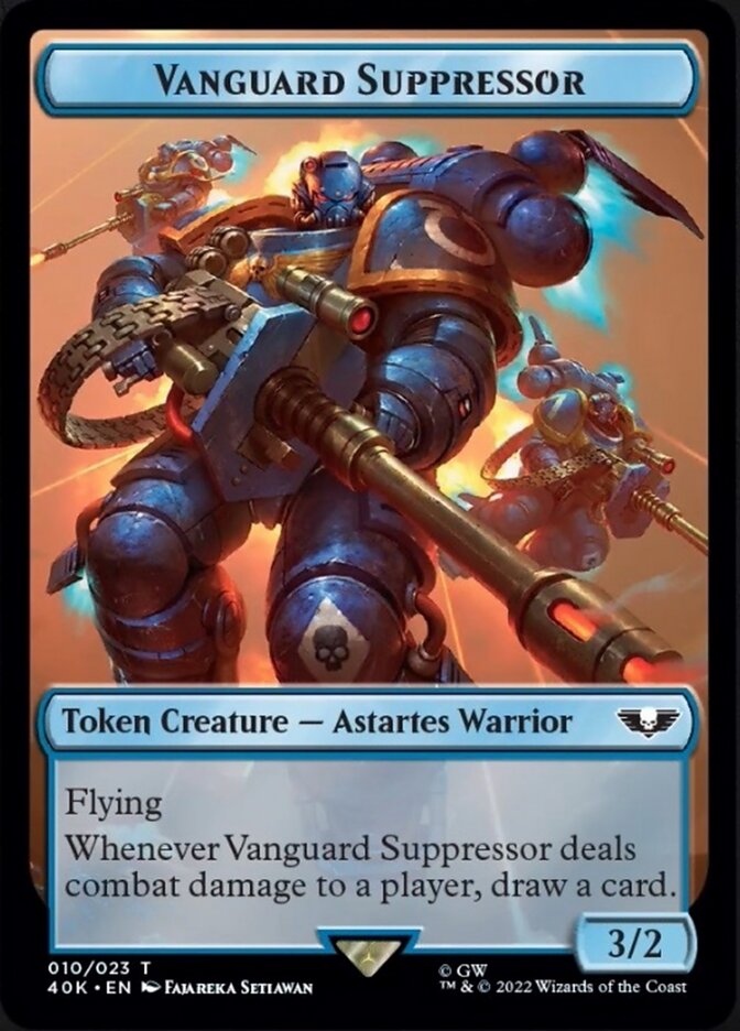 Soldier (004) // Vanguard Suppressor Double-sided Token (Surge Foil) [Universes Beyond: Warhammer 40,000 Tokens] | Amazing Games TCG