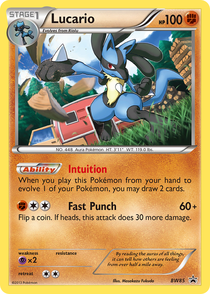 Lucario (BW85) [Black & White: Black Star Promos] | Amazing Games TCG