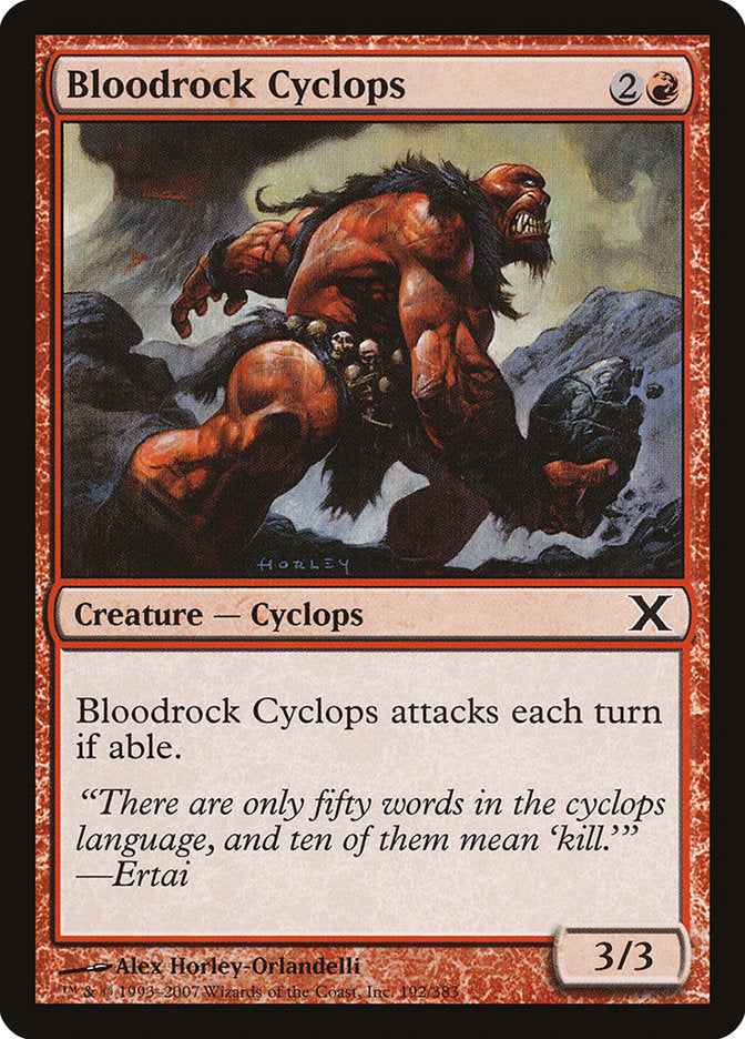 Bloodrock Cyclops [Tenth Edition] | Amazing Games TCG