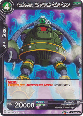 Koichiarator, the Ultimate Robot Fusion (DB2-142) [Divine Multiverse] | Amazing Games TCG