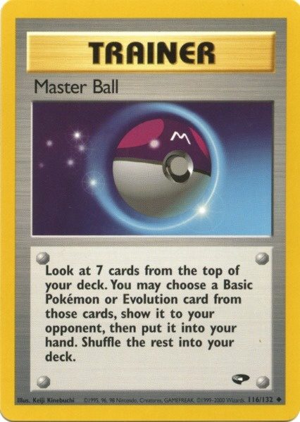 Master Ball (116/132) [Gym Challenge Unlimited] | Amazing Games TCG