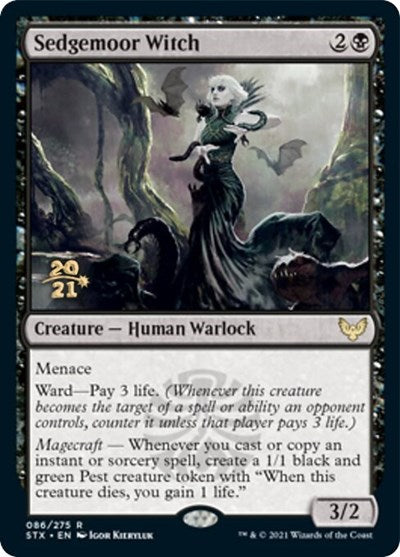 Sedgemoor Witch [Strixhaven: School of Mages Prerelease Promos] | Amazing Games TCG